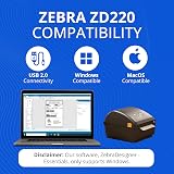 Zebra ZD220 4 Inch Direct Thermal Printer USB Desktop Label Printer view 5