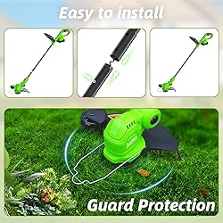 SUNCHERS 12-inch 20V Cordless String Trimmer with