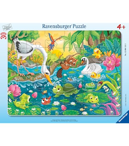 Puzzle Cadre 15 Pièces – Petits Animaux Sous L’eau – Dès 3 Ans – Ravensburger – Jeu éducatif Et Ludique – Motricité Et Concentration – Matériaux Durables Et Sûrs