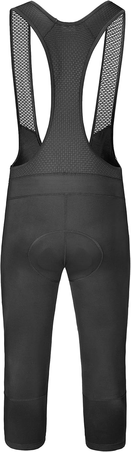 Przewalski Men's 3/4 Capris Cycling Bib Shorts, 4D Padded Compression Bike Tights Pants, Classic Series: Clothing