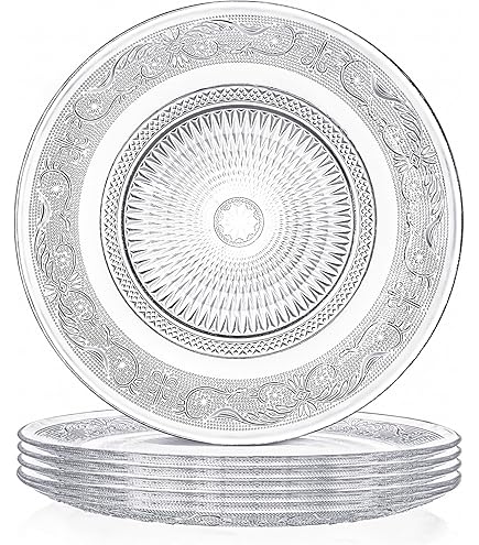 DecorLine Elegant Scallop Collection Pearl Pink Salad Plates - 7.5...
