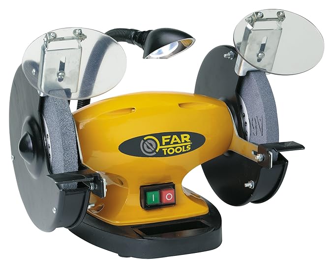 title=Fartools BG200B- Smerigliatrice da banco, 550 W, diametro 200 mm, diametro 2 200