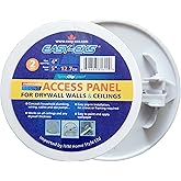 Access Panel Round 4" Spring-Clip (Outside Dimension 5") Plastic White (Pack of 2)