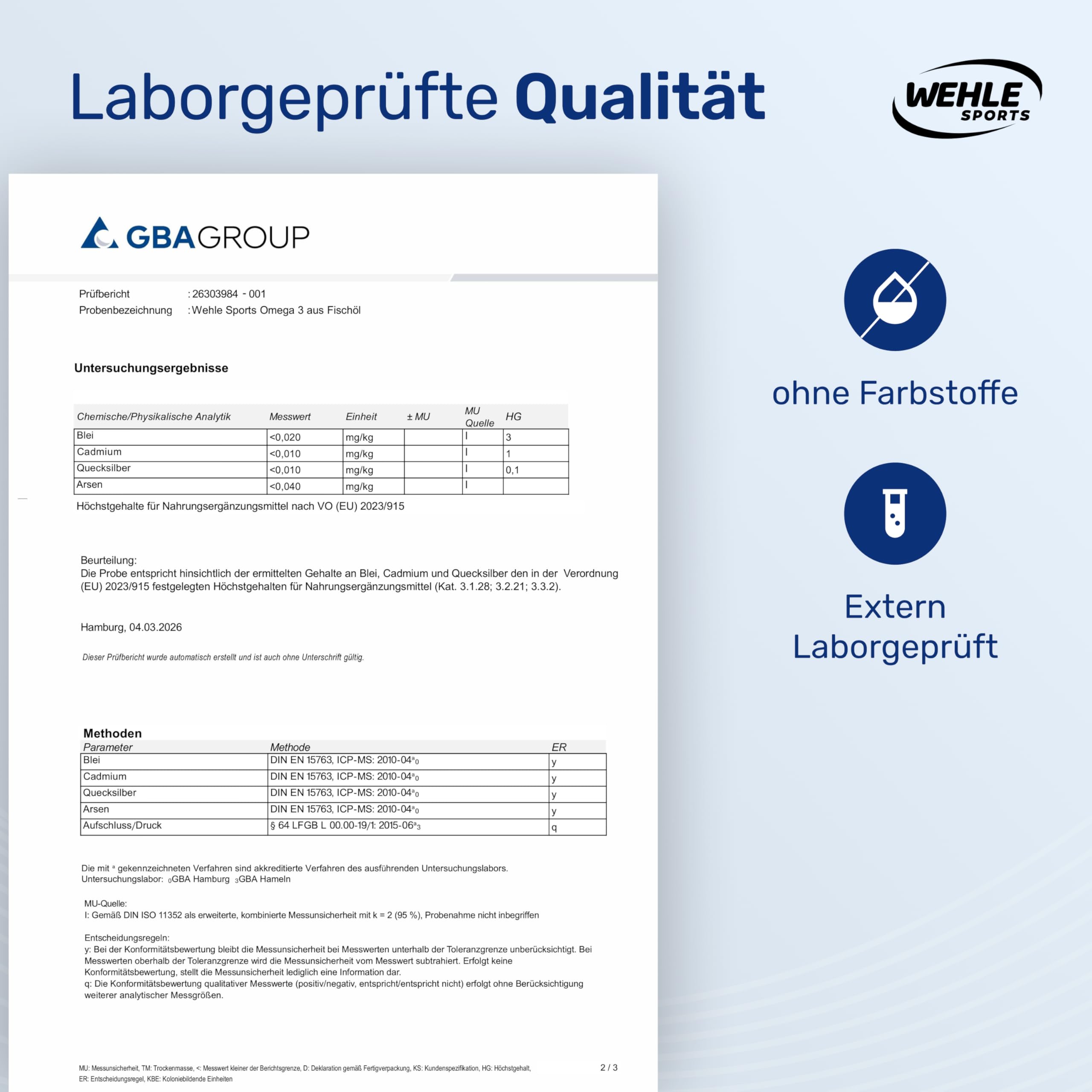 Omega 3 Kapseln Hochdosiert - 400 Kapseln mit 2000mg - EPA 360mg & DHA 240mg Fischöl pro Tagesportion - Omega 3 Fettsäuren Kapseln, produziert in Deutschland Laborgeprüft - Verpackung kann variieren 7
