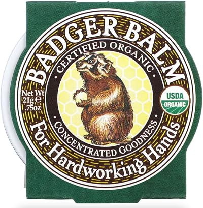 Badger Mini Hardworking Hands Balm Sweet Birch Wintergreen Vitamin E Smoother