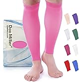 Doc Miller Compression Calf Sleeve for Men & Women, Premium Medical Grade, 15-20mmHg Graduated Support for Running, Calf Tear, Shin Splints, Knee High, Calf Sleeves, 1 Pair