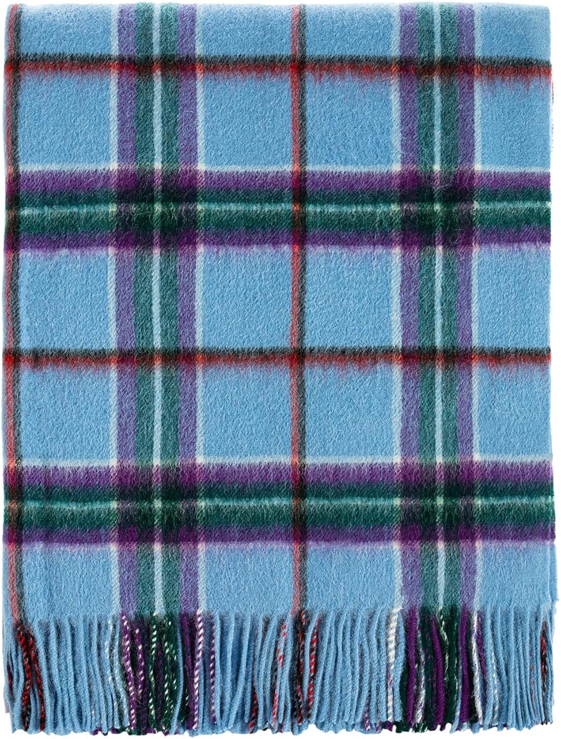 100 Lambswool Rug WORLD PEACE TARTAN ONE SIZE Amazon.co.uk Clothing