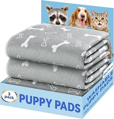 Baodan Puppy Pads Washable 3 Pack Reusable 90x80 cm Super Absorbent