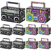 VGOODALL 10PCS 80s Party Favor Boxes, Novelty Boom Box Candy Treat Boxes Gift Boxes for Retro Party Supplies Radio Decorations