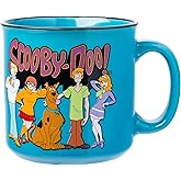 Silver Buffalo Scooby Doo Featuring Fred, Shaggy, Velma, and Daphne Ceramic Camper Mug, 20 Ounces