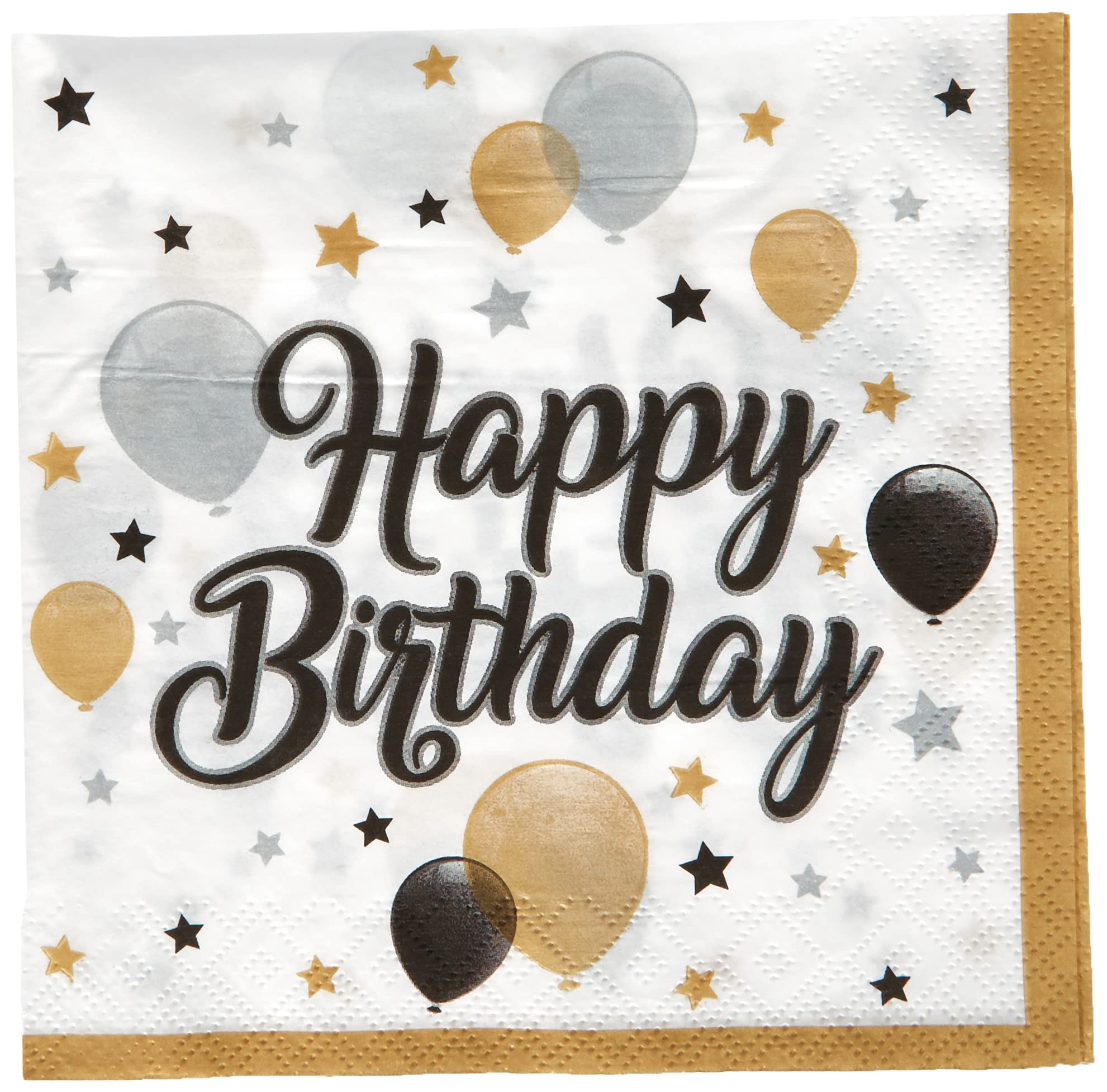 Procos 88863 Serviettes, Milestone Balloons, 33 x 33 cm, Pack of 20, Happy Birthday, Birthday, Theme Party