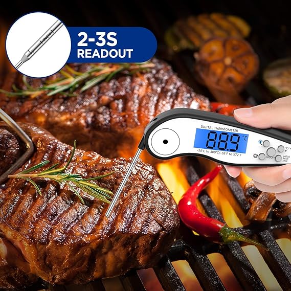 KITCHMASTER Termómetro de carne de lectura instantánea, el mejor ...