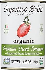 ORGANICO BELLO Organic Diced Tomatoes, 14.28 OZ