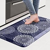 LuxStep Kitchen Mat Waterproof Kitchen Rugs for Floor Cushioned Anti-Fatigue Mat Non-Slip Standing Desk Mat Comfort Floor Mats for House Sink Office 17.3