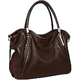 HESHE Leather Shoulder Purses for Women Tote Handbags Top Handle Bags Designer Satchel Handbag Ladies Hobo Bag Crossbody Bags