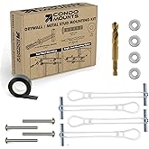 CondoMounts MSK9010 Steel Stud TV Mounting Kit | Wall Mount VESA Mount Screws, Anchors & Titanium Drill Bit | Heavy Duty TV M