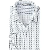 Damipow Mens 8-Way Stretch Dress Shirts Wrinkle Free Button Down Shirts Long Sleeve Knit Jacquard Business Casual Shirt