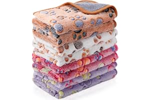 Reginary 4 Pcs Waterproof Guinea Pig Blankets Washable Small Animal Fleece Bedding Guinea Pig Cage Liners Reusable Training P