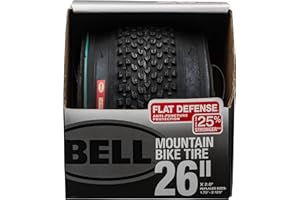 Bell 7091040 Flat Defense Mountain Bike Tire, 26" x 1.75-2.125", Black