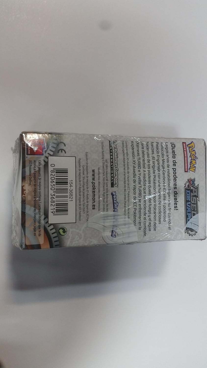 Pokemon Caja con 18 sobres Pokemon Especiales ASEDIO VAPOR!!: Amazon.es: Juguetes y juegos
