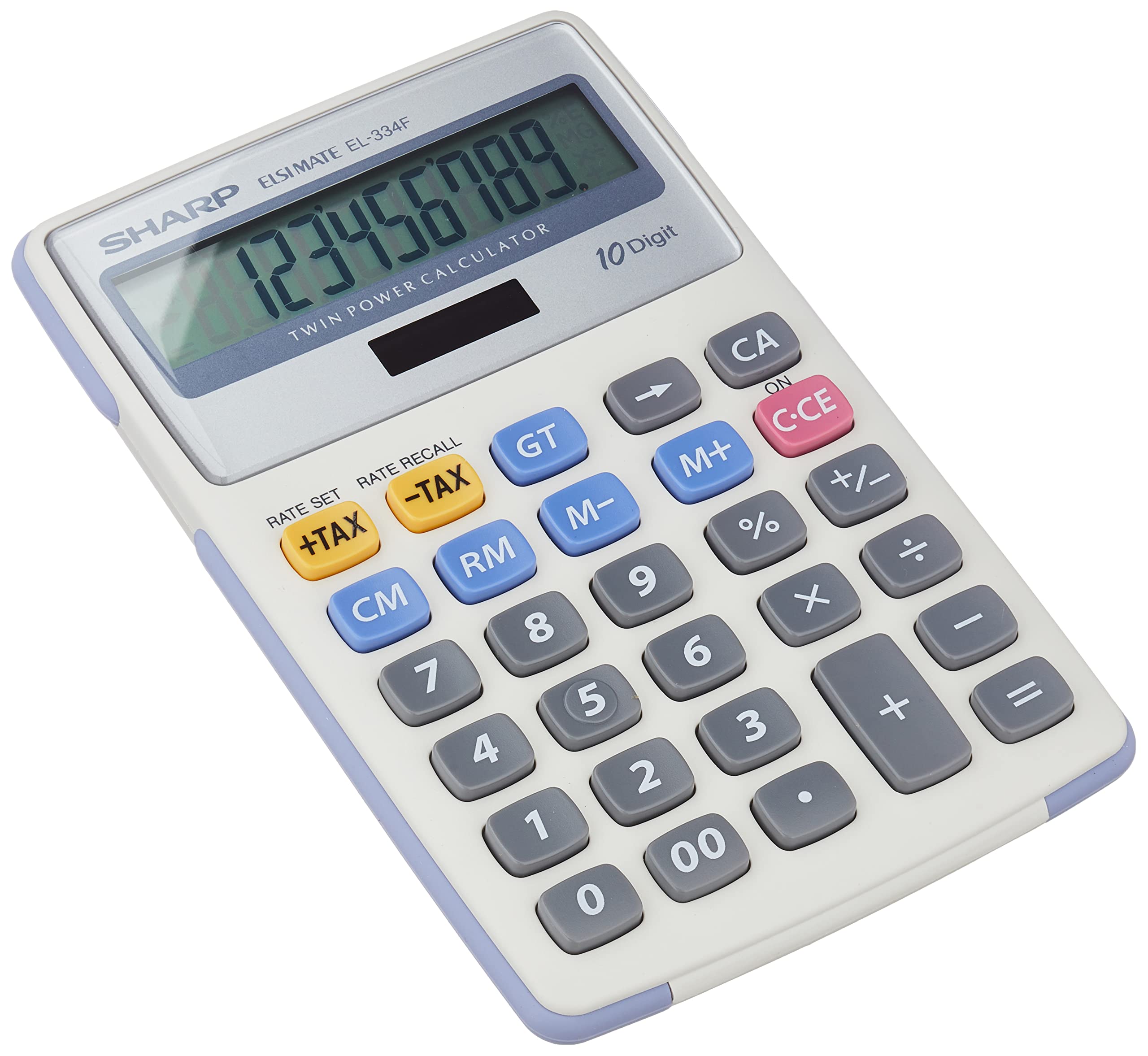 Sharp EL 334 Calculator, Off-White