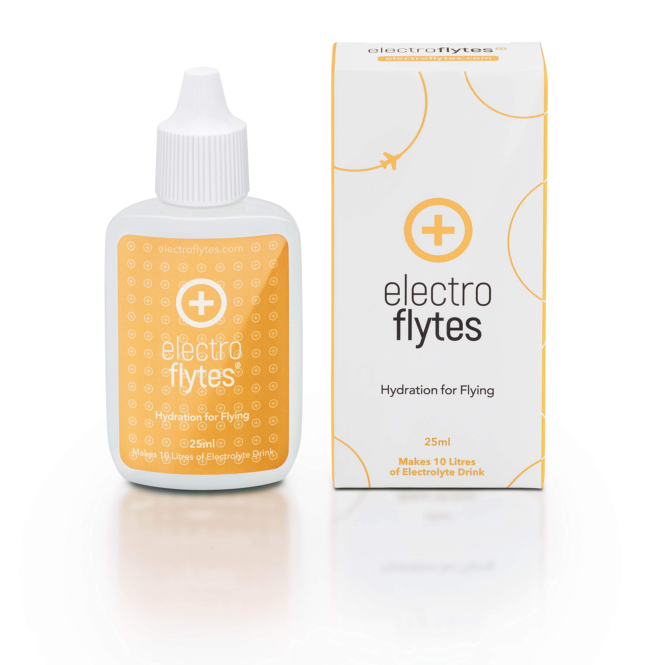 ElectroFlytes | Rehydrate While Flying | Electrolyte Drops | Hydration Drops |Trace Mineral Drops | Recovery | Travel Size Electrolytes | Yellow 25ml Bottle