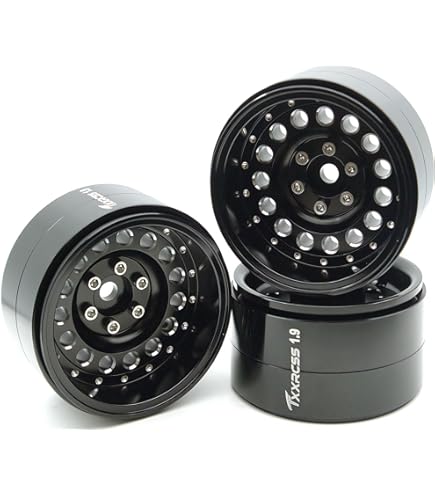 Gmade 1.9 SR02 Beadlock Wheels - Uncoated Steel For RC Crawlers & Off-Road Models