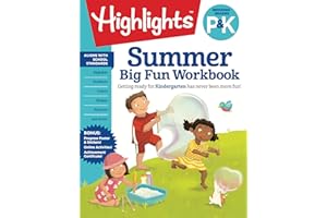 Summer Big Fun Workbook Bridging Grades P & K: Kindergarten Summer Workbook with Alphabet, Numbers, Colors and More, Prepare for Kindergarten Curriculum at Home (Highlights Summer Learning)