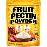 Fruit Pectin Powder for Jams and Jellies 350 Grams Natural Bulk Ingredient | Premium, Vegan &amp; Non-GMO &ndash; Perfect for Homemade Preserves, Smooth Set, Consistent Results &amp; Fresh Flavor Every Batch