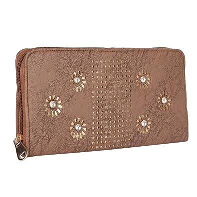 k kaparrow women | girls stylish wallet | clutch | clutches with artificial diamond fitting