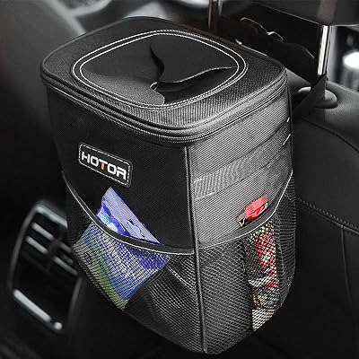HOTOR Car Bin Leak-Proof Foldable Interior Accessory With Lid