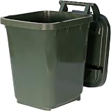 All-Green Kerbside Compost Caddy 23L with Locking Lid Green view 5