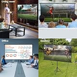 OWill 100 Inch Portable Projector Screen 16:9 HD with Tripod for Home Cinema view 7
