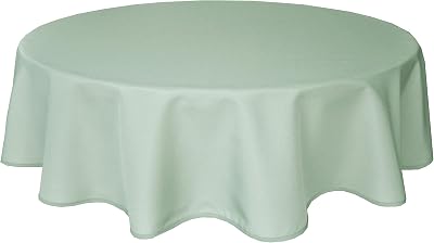 Home Direct Round Fabric Tablecloth 140cm Sage Green 55 Inches