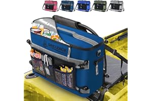 Dreizack Kayak Cooler Behind Seat, Waterproof Cooler for Kayaking,Paddle Board Cooler Compatible with Lawn-Chair Seat Kayak Accessories Cooler Bag Kayak Cooler Tow Behind for Camping Fishing
