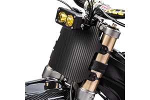 Wildforge Electric Bike Front Number Plate - Imitation Carbon Fiber Electric Dirt Bike Accessories for for Sur-ron Light Bee S/X / X160 / X260