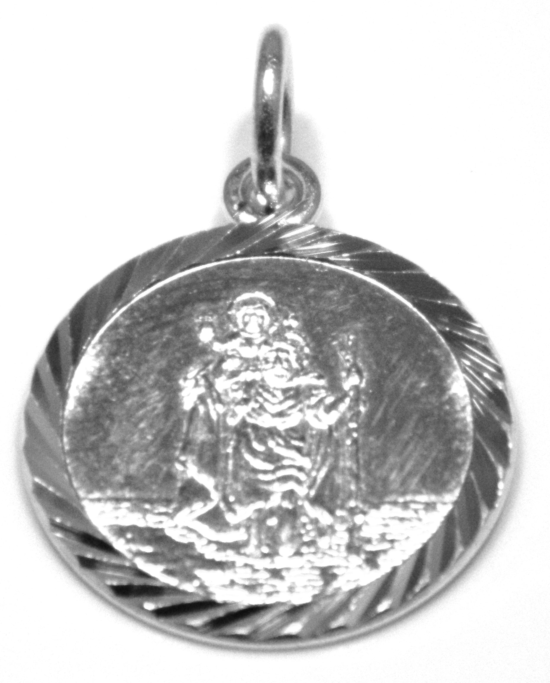 Arranview Jewellery St Christopher Pendant appx 15mm Across - 925 Sterling Silver