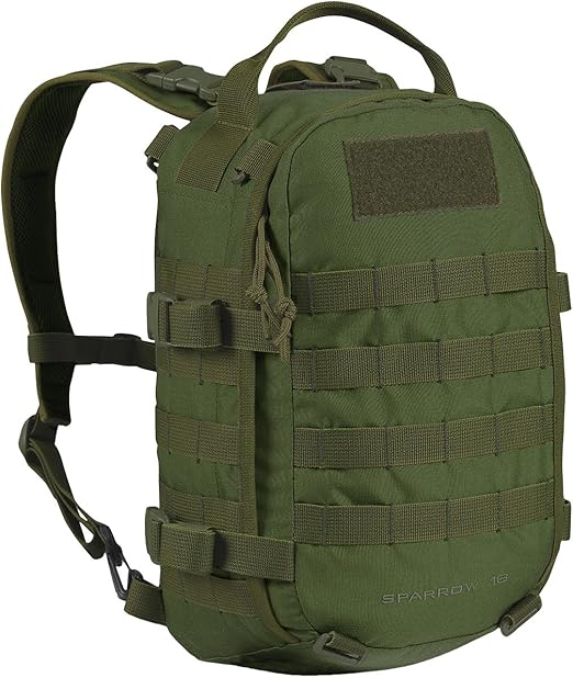 olive green rucksack