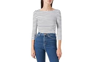 Amazon Essentials Womens Slim-Fit 3/4 Sleeve Boat Neck T-Shirt