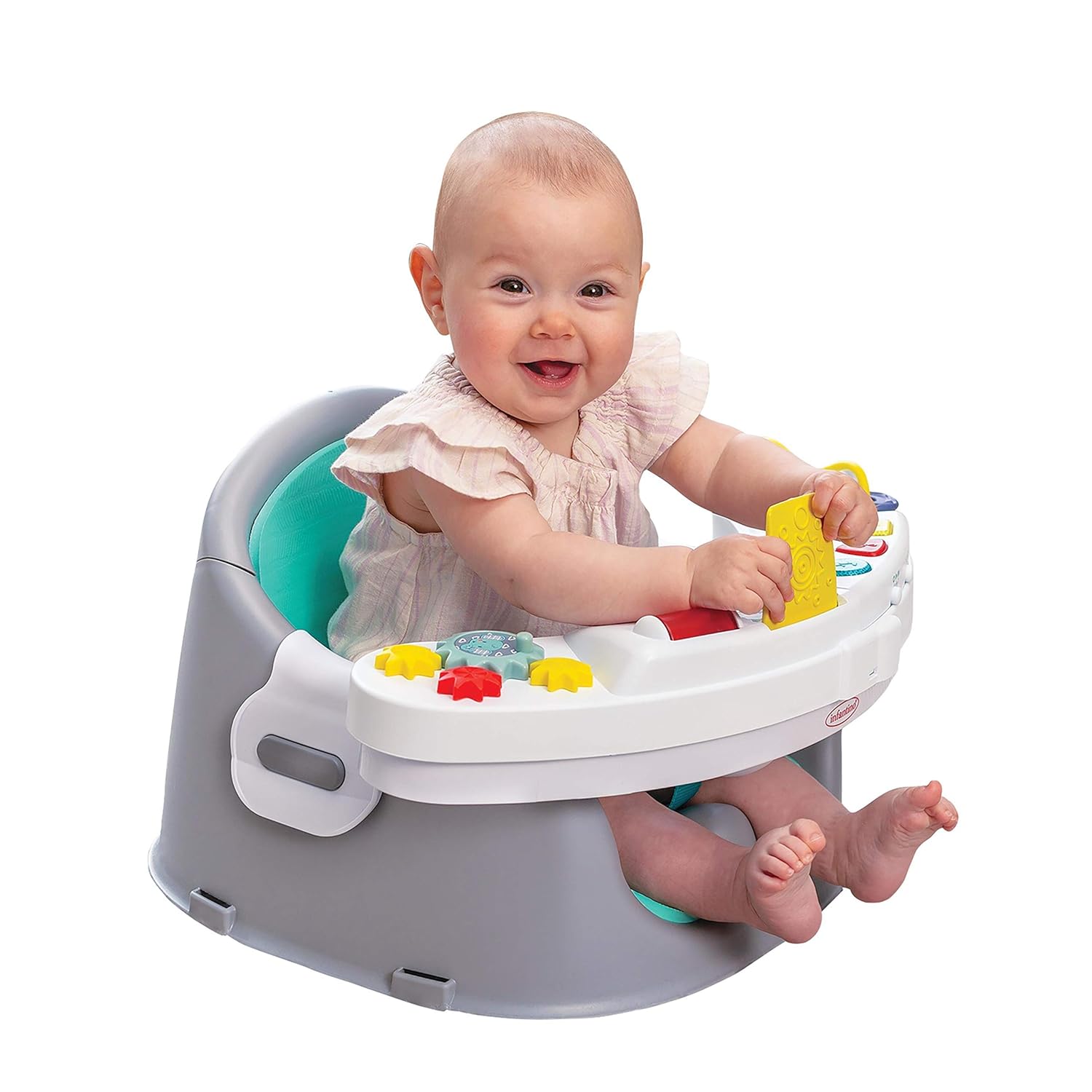 Infantino Music & Lights 3-in-1 Discovery Booster Seat, converts into an Infant Feeding seat or an Activity seat with an Electronic Piano : Early Development Activity Centers : Baby