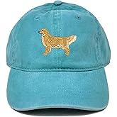 Golden Retriever Dog Embroidered Cotton Baseball Cap