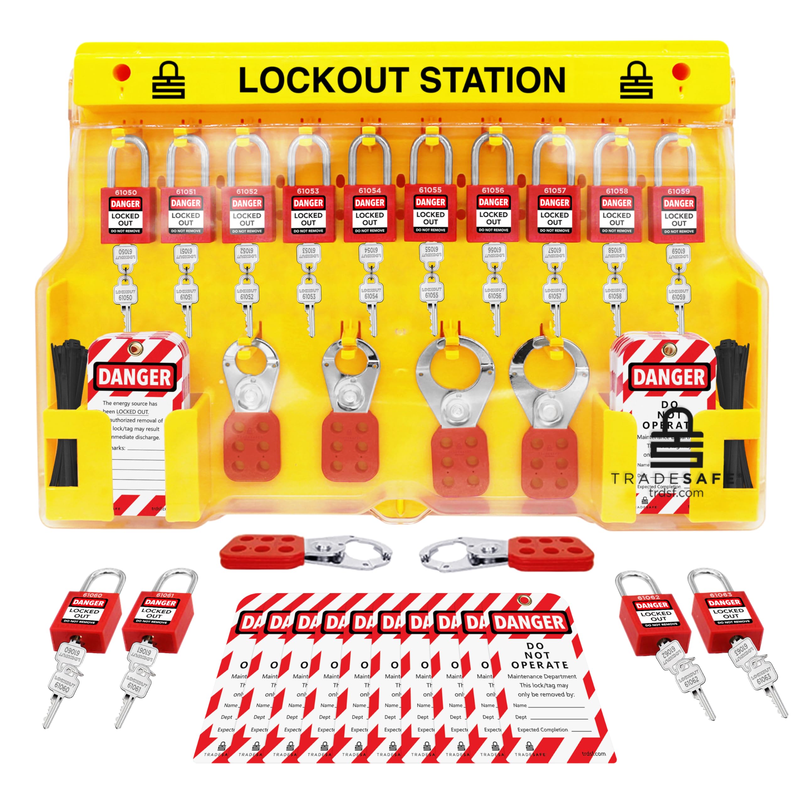 Mua TRADESAFE Lockout Tagout Station with Loto Devices - 14 Pack Safety ...
