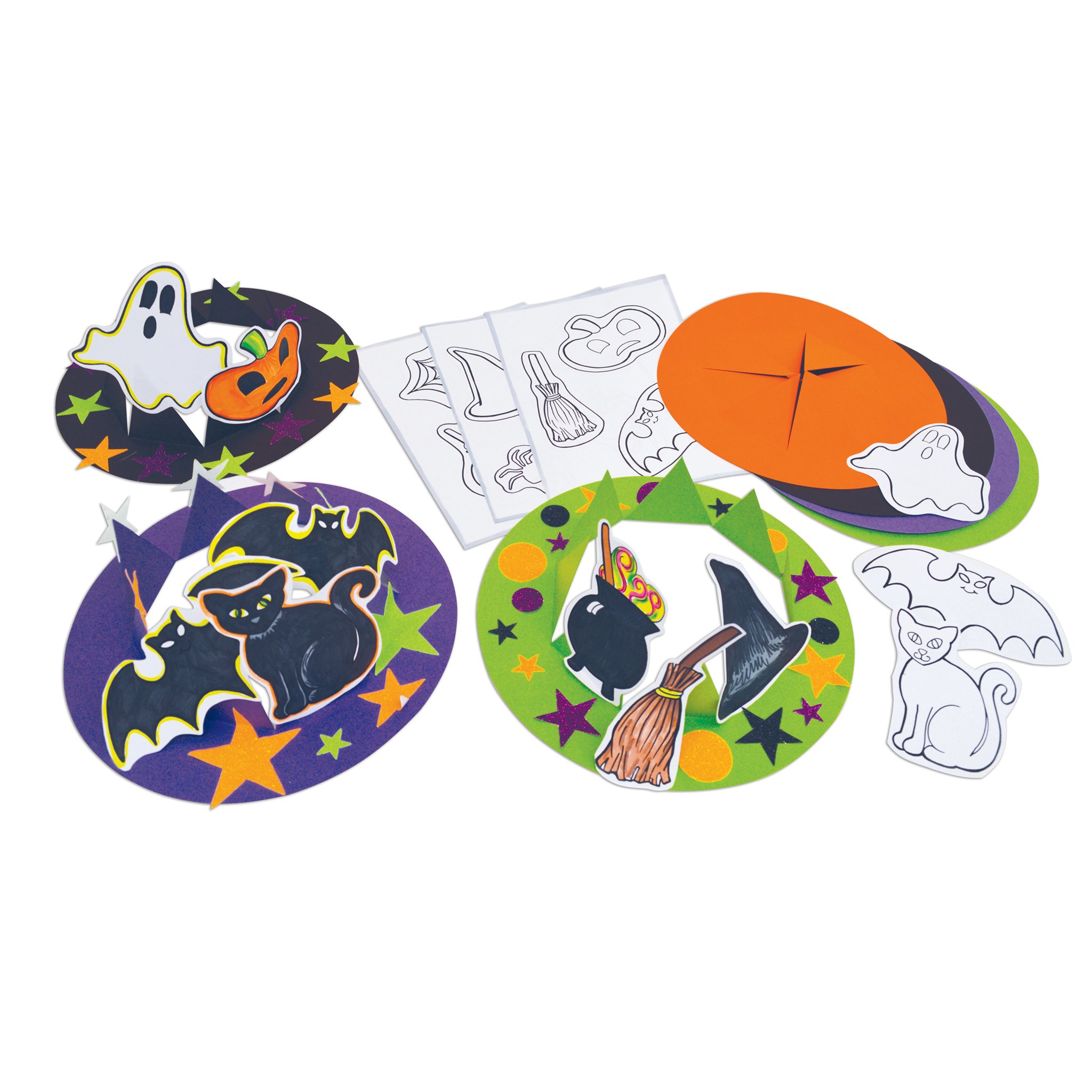 Springboard Halloween Crown Hat Making Activity for Children (Pack of 30)