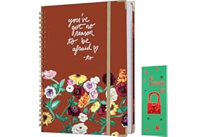 LUMACORE The Tour Composition Notebook, 100 Sheets Ruled Paper Composition Notebooks, Best Gift for Fans, Birthday Gifts for Women,Graduation Gift,Birthday Gift,Back to School Supplies,Retirement Gift, Brown