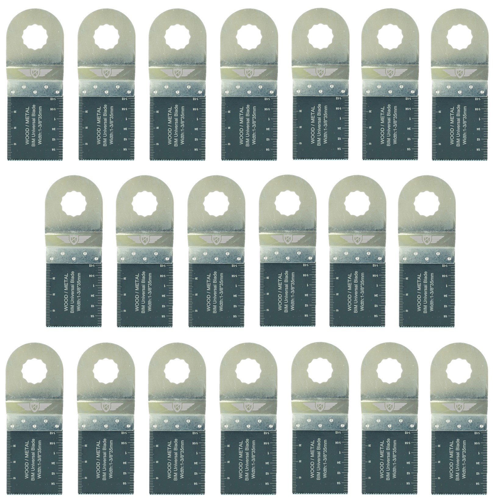 20 x TopsTools WX35B_20 Metal Cutting Bi-Metal Blades Compatible with Worx Sonicrafter, Worx 250W, Erbauer Multitool Multi Tool Accessories