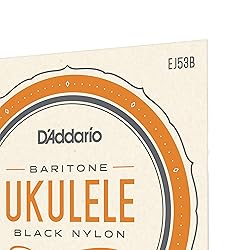 D'Addario Baritone Ukulele Strings, Black