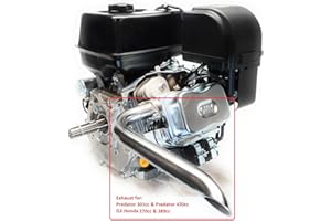 ARSPORT Header Exhaust Pipe for mini bikes/Mini Chopper Bike for Predator 301cc & 420cc, GX240, GX270, GX390