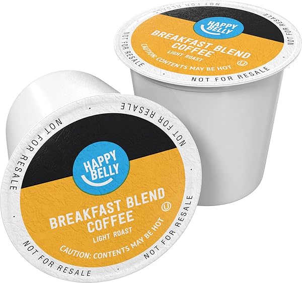 AMAZON BRAND – HAPPY BELLY LIGHT ROAST COFFEE...