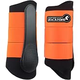 HackFond Horse Splint Boots, Shock-Absorbing Brushing Boots for Horses | Neoprene Brushing Boots for Horses, Equestrian Splint Boots Shock-Absorbing Leg Protection for Horses