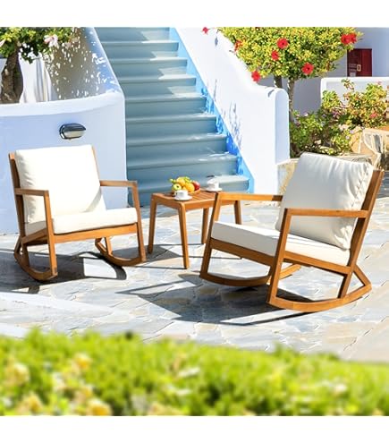 Chaise Bercante Exterieur Buy Tangkula Acacia Wood Patio Bistro